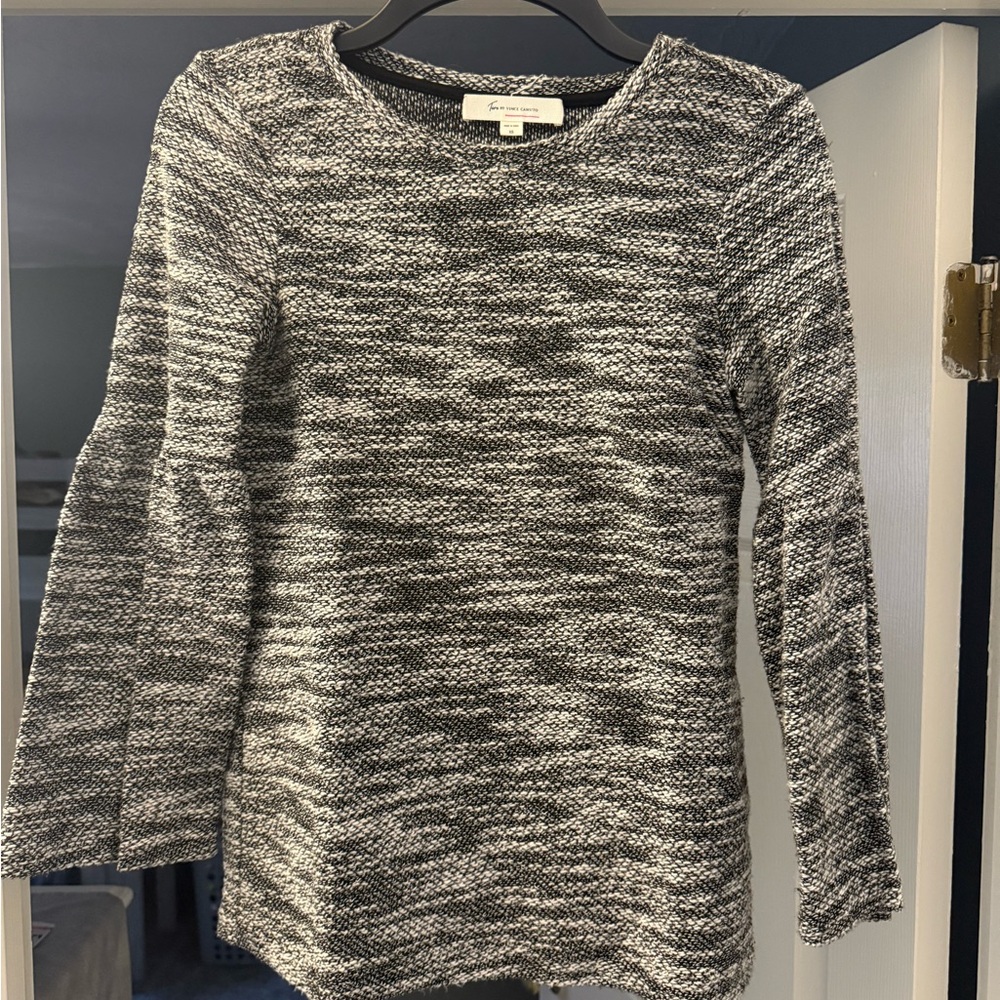 Black and White Knit Sweater